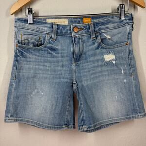 Women's Anthropologie Pilcro Distressed Blue Jean Denim Shorts Size 26